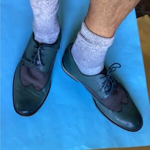 Stacy Adams moss green leather